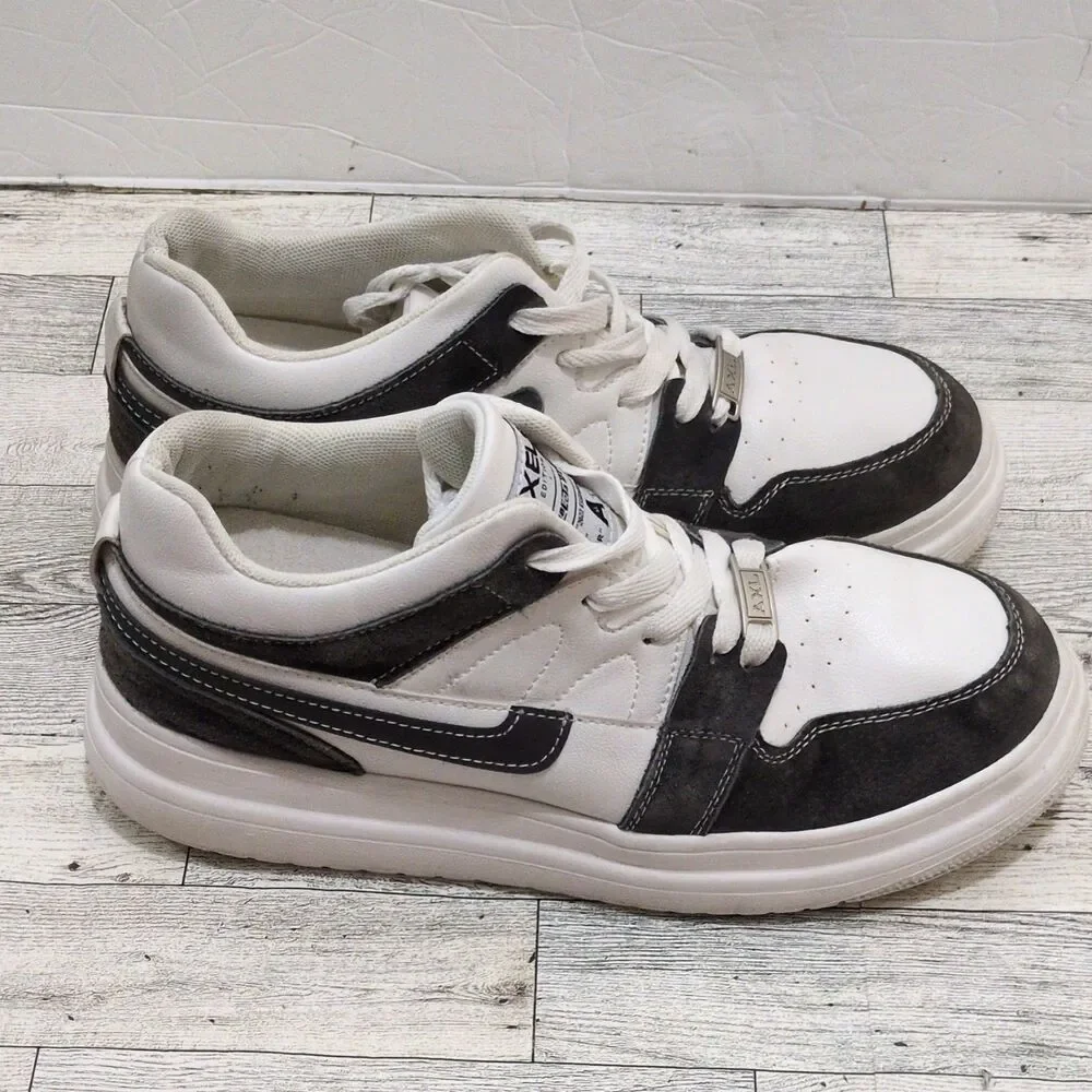 Rare Axels Men's White/Black/Purple Colorblock Sneakers US 10 EU 44 Height Boost